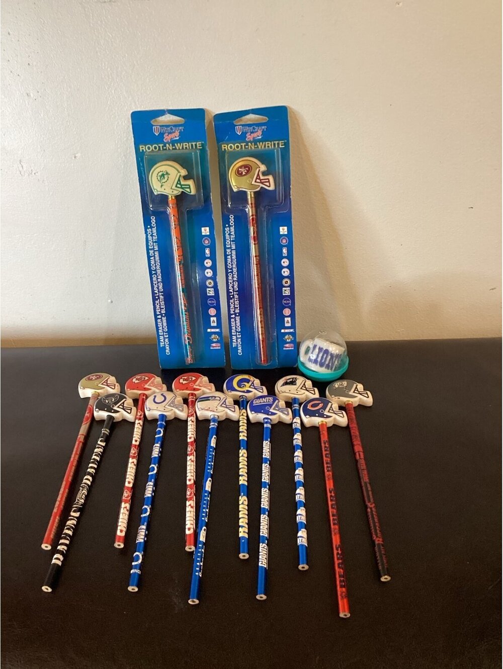 Vintage nfl pencil lot